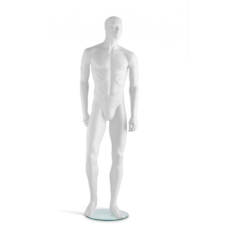 Hochglanz-Weiß – Herrenfigur Liam – Spielbein rechts – Hindsgaul