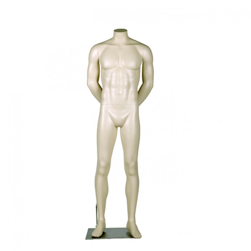 MALE MANNEQUIN – ARMS BEHIND THE BACK - DARROL 700 SERIES - NECK-LOCK SYSTEM 