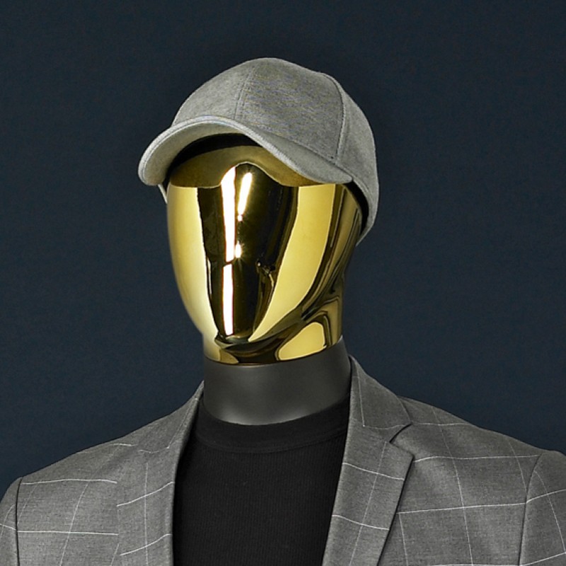 HOVED TIL HERRE MANNEQUIN – ABSTRAKT - GOLD LOOK - DARROL 