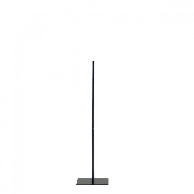 STAND WITH SQUARE BASE PLATE – FOR TORSOS AND BUSTS – BLACK – 118 cm