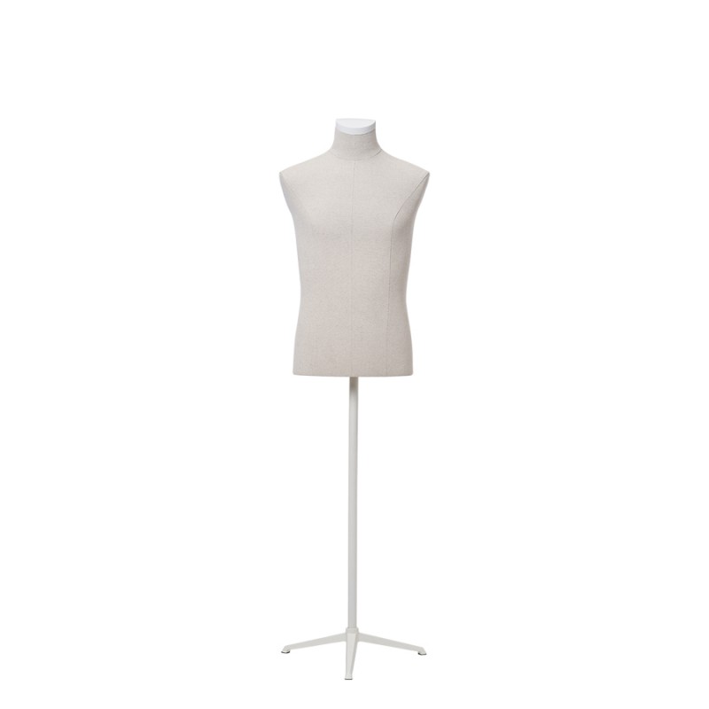 PLENTY MALE BUST, SHORT - WITH WHITE NECK PLATE - HINDSGAUL