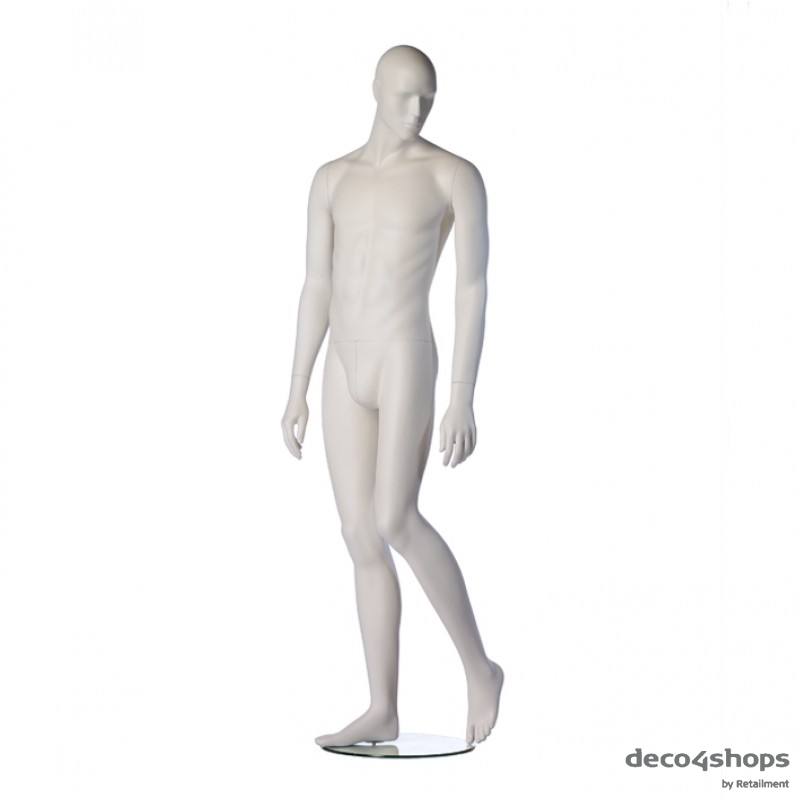 Roy – Slim-Fit – Herrenfigur – weiß – gehend - Hindsgaul
