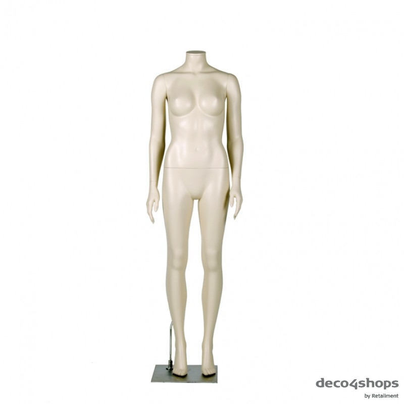 FEMALE MANNEQUIN – RAL9003 MAT - DARROL 700 SERIES - NECK-LOCK SYSTEM 