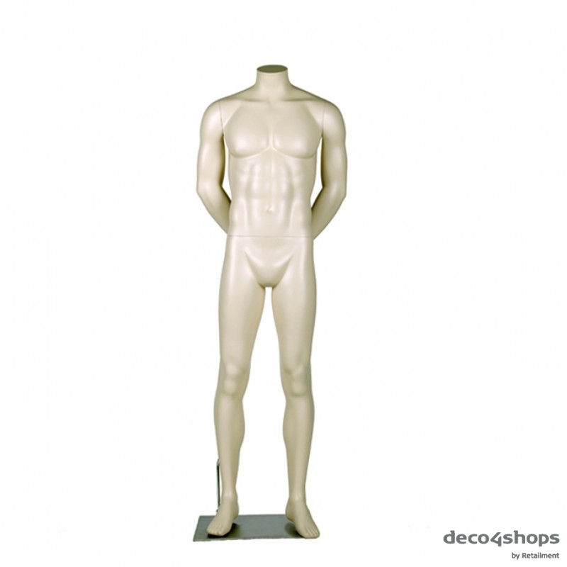 MALE MANNEQUIN – ARMS BEHIND THE BACK - DARROL 700 SERIES - NECK-LOCK SYSTEM 