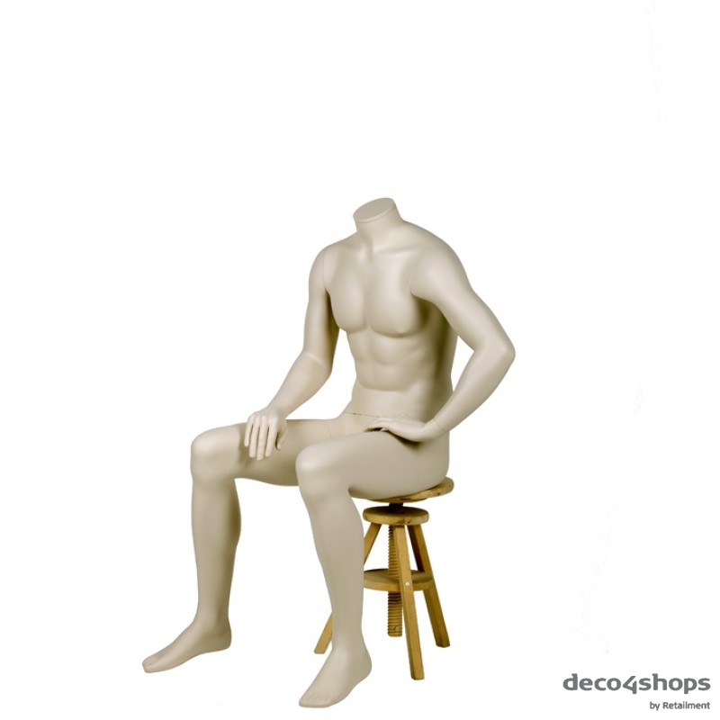 MALE MANNEQUIN – SITTING - DARROL 700 SERIES - NECK-LOCK SYSTEM