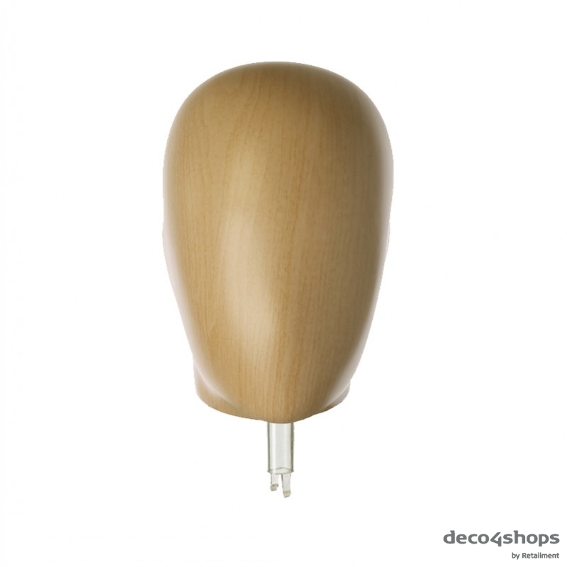 Kopf Schaufensterfigur Helles Holz –Herr – Darrol