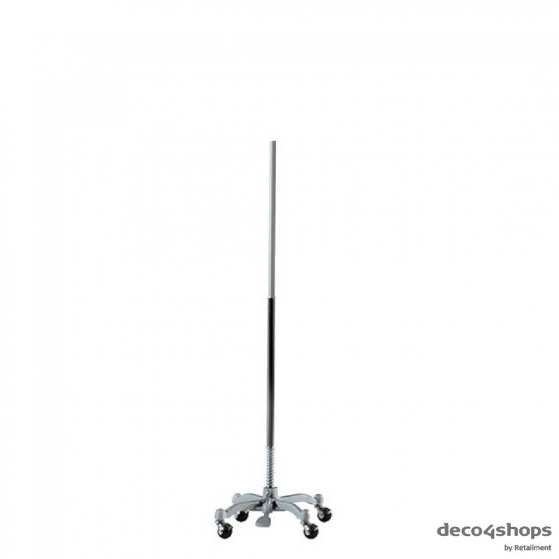 STAND WITH WHEELS – FOR DARROL TORSOS AND BUSTS – CHROME – 122 CM